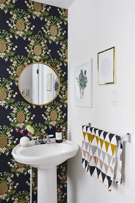 A Store Owners Childhood Home Gets A Fresh Modern Look Powder Room
