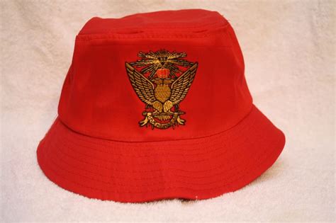 32nd And 33rd Degree Consistory Mason Wings Up Bucket Floppy Hat With