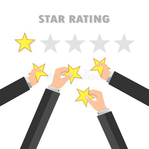 Rating Stars Vector Illustration Stock Illustration Illustration Of