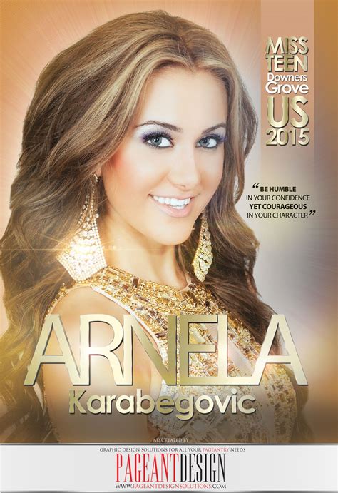 Pageant Ad Designed For Arnela Karabegovic For The MISS IL US Pageant