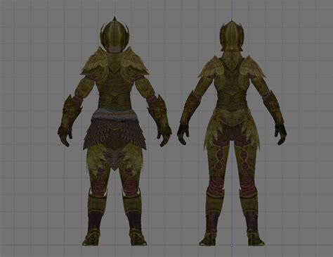 Truly Light Elven Armor Female For Sse Replacer Standalone 鎧・アーマー Skyrim Special Edition