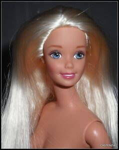 Nude Barbie Doll Long Platinum Blonde Hair Bangs Blue Eyes Jewelry My Xxx Hot Girl