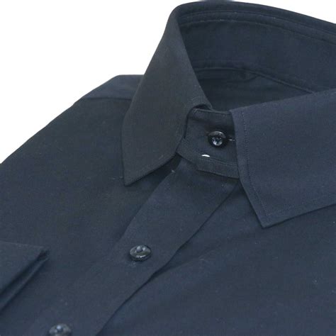 James Bond Style Snap Tab Collar Dress Shirt Mens Size Etsy
