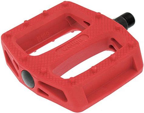 Wellgo B109n Resin Bmx Pedals 916 Solid Red Bmx Pedals Bicycle
