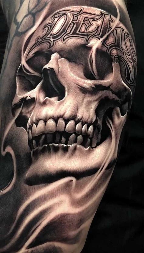 Https://techalive.net/tattoo/black And White Skull Tattoo Designs