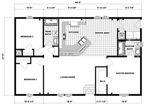 30x40 Open Floor Plans 30 X 40 Floorplan Tiny House Plans Small