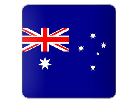 Square Icon Illustration Of Flag Of Australia