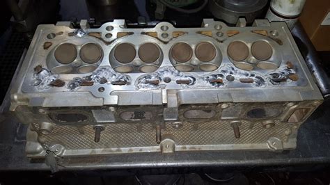 Aluminum Cylinder Head Welding 01 03 2017 Motor Mission Machine And