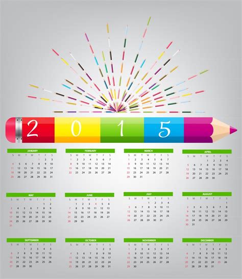 Amazing Calendar For Year 2015 Designs