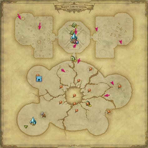 Ffxiv Locations Of All The Aether Currents In Mare Lamentorum Millenium