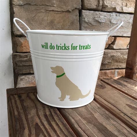 Dog Treat Storage Bucket Personalized Bucket Storage Bucket Etsy