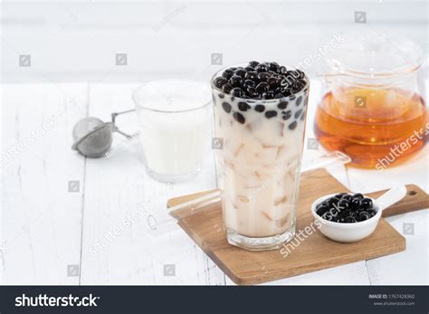 Bubble Milk Tea Tapioca Pearl Topping Stock Photo 1767428360 Shutterstock