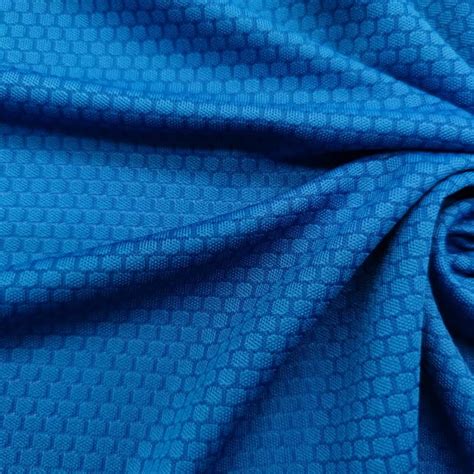 China Polyester Jacquard Knit Mesh Fabric Football Pattern For