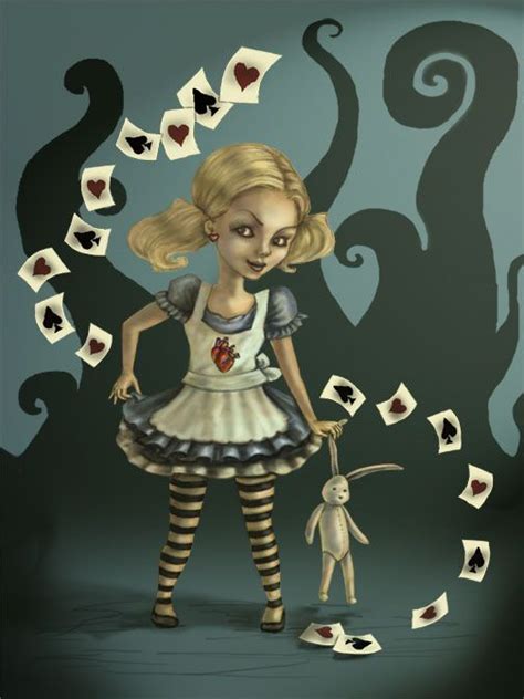 Twisted Alice In Wonderland Gothic Fantasy Art By Diana Levin País