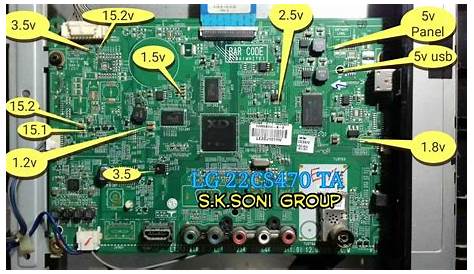 led tv circuit diagram