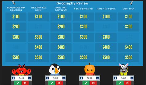 Sharing your game with the arcade ensures easy public access to the game where it will be searchable by category and game type. Create online engaging Jeopardy-style quiz games for the ...