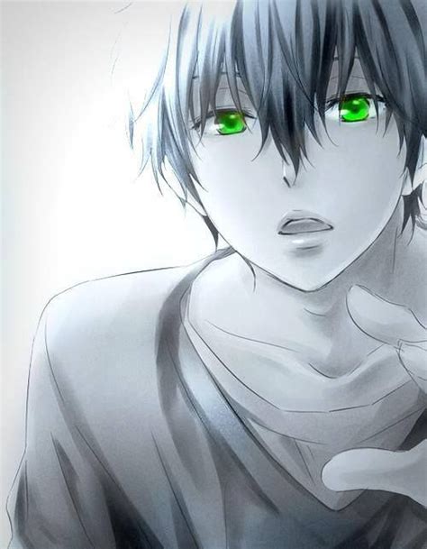 Black And White Green Eyes Anime Hyouka Cute Anime Boy
