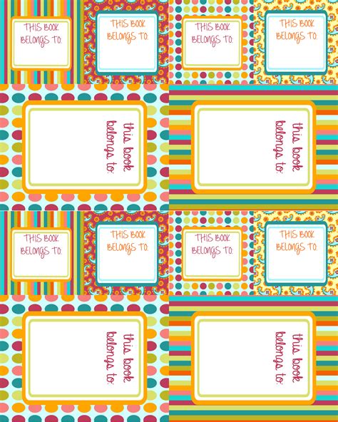 6 Best Images Of Label Templates Free Printable Books Free Printable