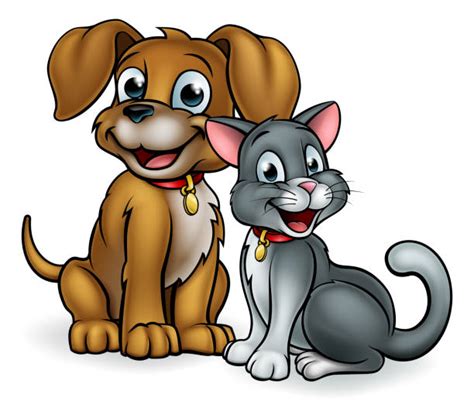 5100 Cartoon Of A Cute Kitten And Puppy Stock Photos Pictures