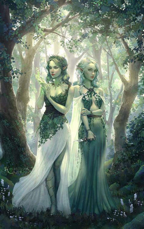 Forest Nymphs By Mistillteinn On Deviantart