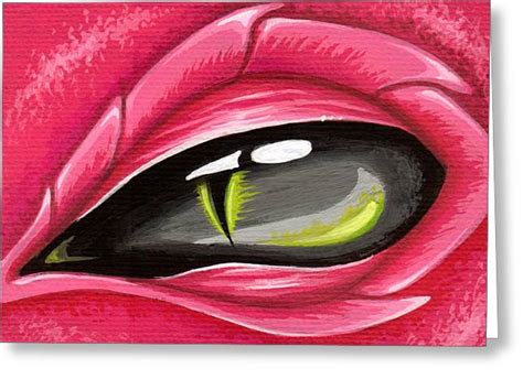 Eye Of The Rubellite Dragon Painting By Elaina Wagner
