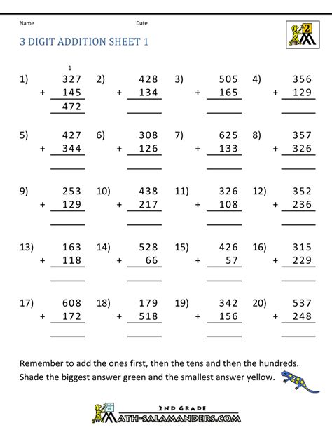 Orangeflowerpatterns Download 2nd Grade Math Worksheets Addition