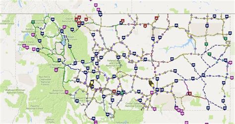 Montana Highway Map Conditions