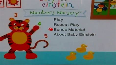 Something About The Numbers Nursery 2003 Dvd Youtube