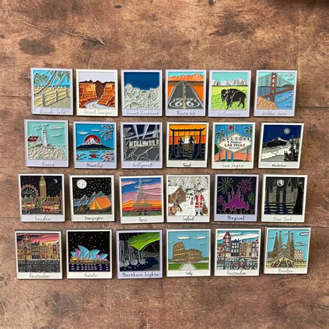 All Photograph Locactions 22 Different Locations Enamel Pins