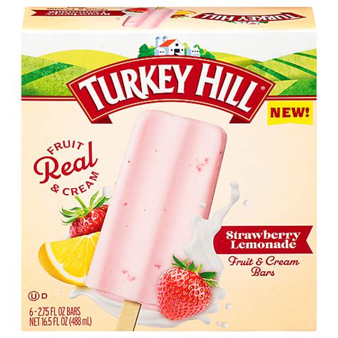 Turkey Hill Strawberry Lemonade Fruit Cream Bars Ea Frozen Foods