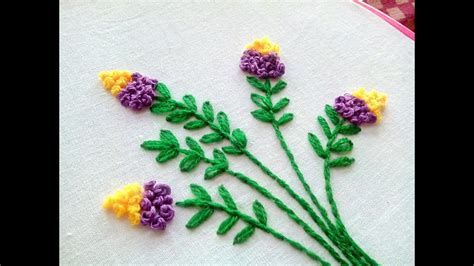 Get the best hand embroidery designs to inspire you! Hand Embroidery - Floral Embroidery Design ~ French Knot ...