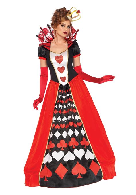 Adult S Plus Size Deluxe Queen Of Hearts Costume For Women