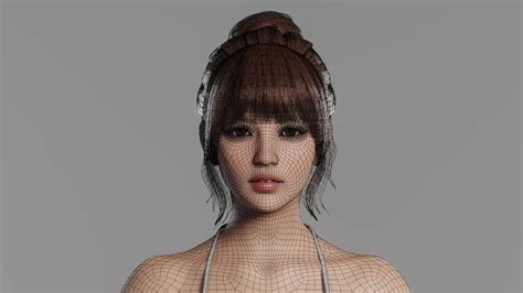 Blender模型逼真女性角色3d模型 Joy Asian Female Rigged V14 Cg资源网