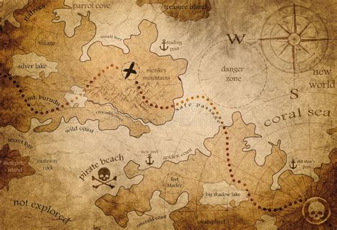 Treasure Map With Key