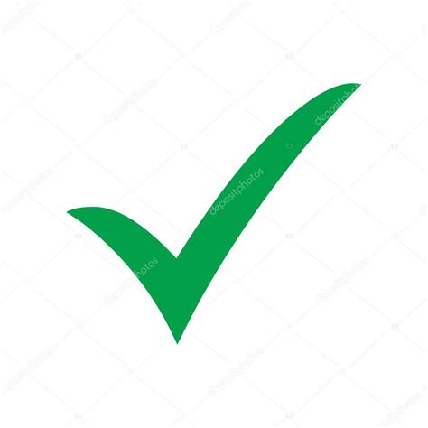 Green Check Mark Icon Tick Symbol Tick Icon Vector Illustration — Stock
