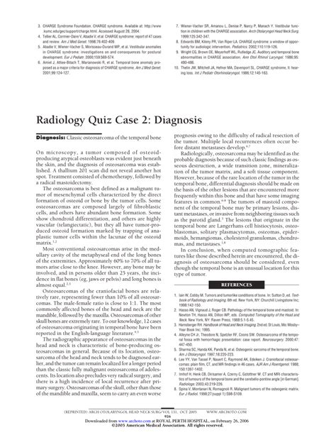 Pdf Radiology Quiz Case 2 Diagnosis
