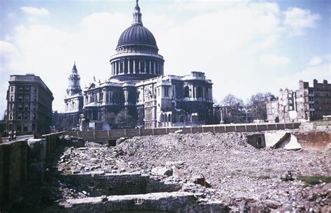 London On Fire During The Blitz 2 World War Ii Damage And