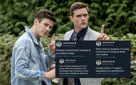 ‘the flash stars react to hartley sawyer s firing over racist tweets