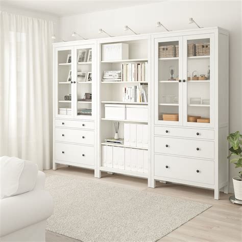 Check spelling or type a new query. HEMNES Storage combination w doors/drawers, white stain ...