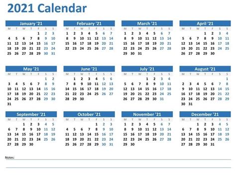 Updated january 28, 2021, 11:39 pm. Print Calendar 2021 Free Template for Time Management in 2020 | Print calendar, Calendar, Yearly ...