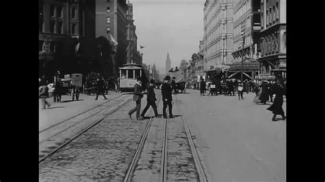 San Francisco 14 April 1906 A Trip Down Market Street Youtube