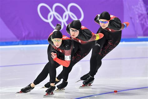 Access official olympic photos, video clips, records and results for the top speed skating medalists in the men's team pursuit event. Canadian team pursuit speed skaters to continue the chase ...