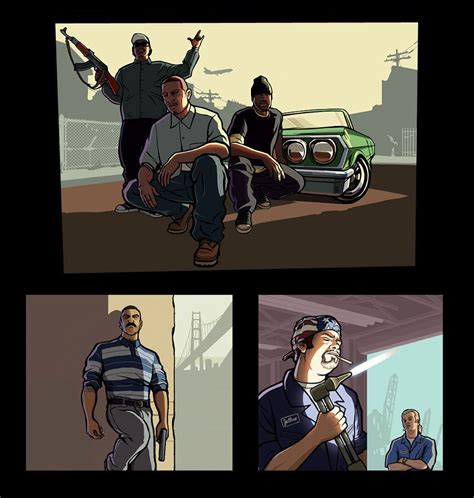 Character Art From Grand Theft Auto San Andreas Character Art San