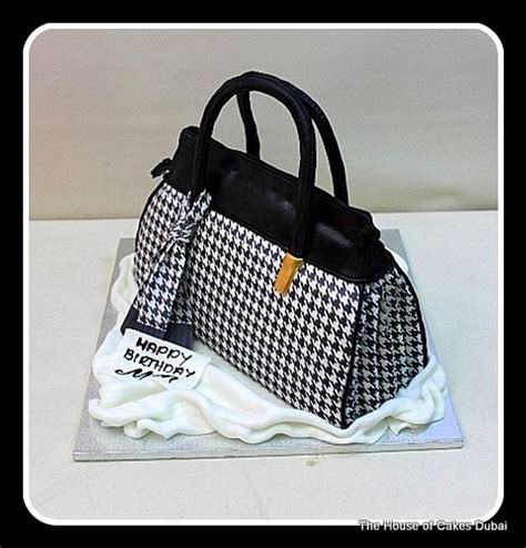 Houndstooth Tote Bag Cake Decorated Cake By House Of Cakesdecor