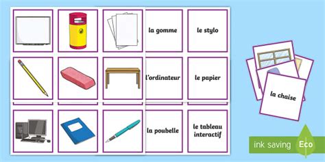 What Are The French Words For Objects In A Classroom