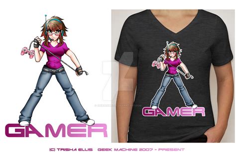 Gamer Girl Shirt By Chibianimeelf On Deviantart