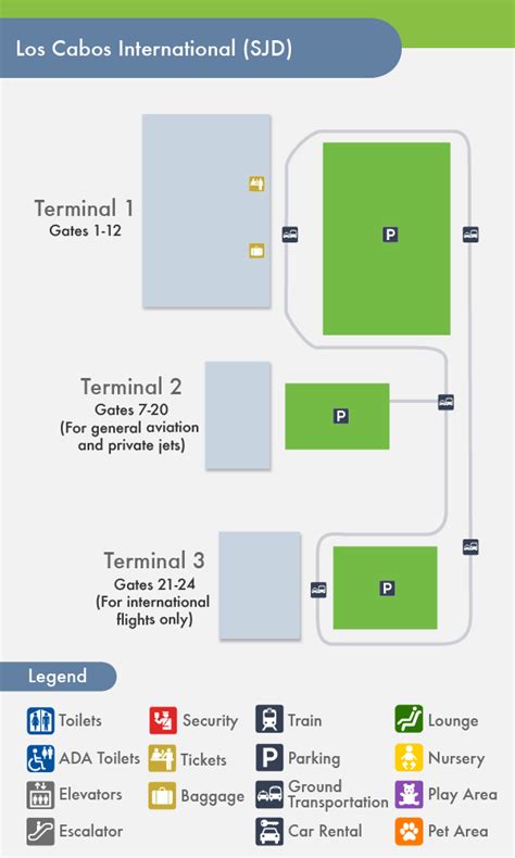 San Jose Airport Map Terminal A