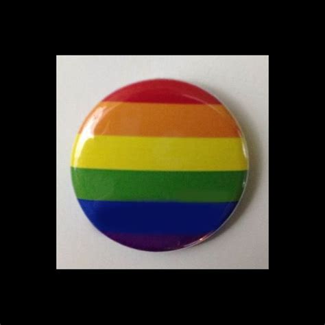 Rainbow Flag Round Pin Back Button Gay Pride Lesbian Pin Badge LGBT