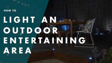 Outdoor Entertainment Area Lighting Ideas Bunnings Warehouse Youtube