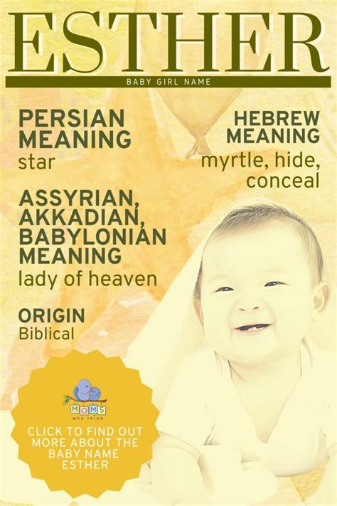 Esther Name Meaning And Origin Middle Names For Esther